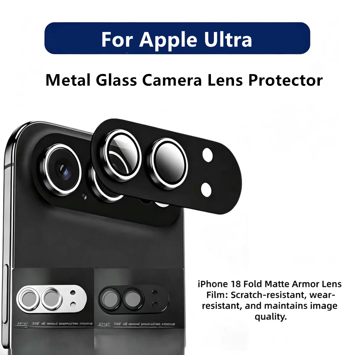 Screen Protector Matte - Protetor de Câmera em Alumínio Fosco