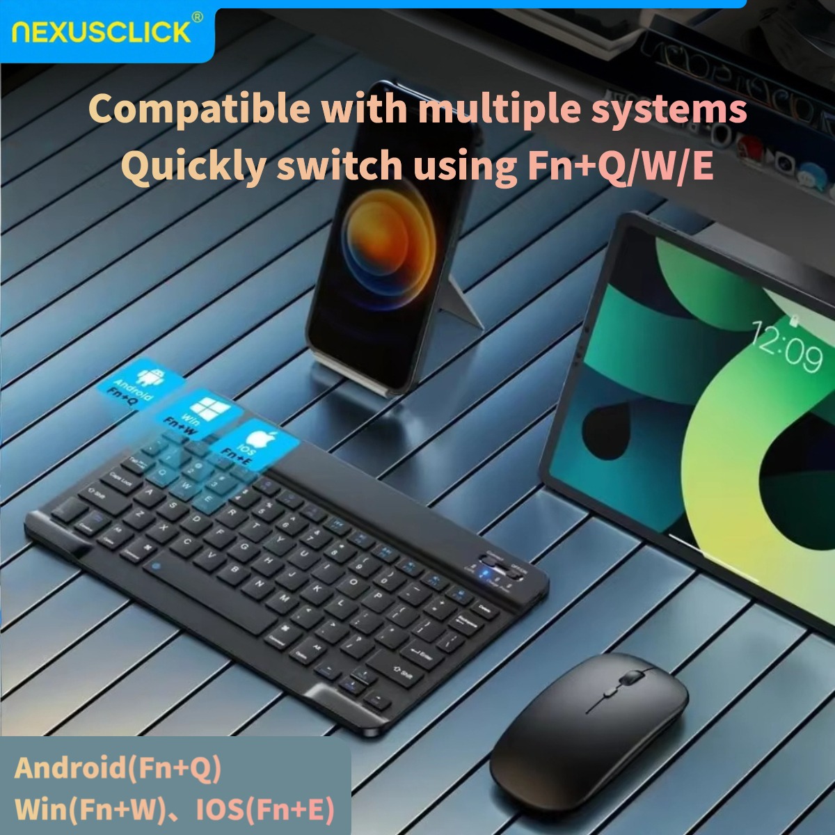Teclado Bluetooth Sem Fio Nexu - Android Tablet Gaming Accessories avaliação e preço